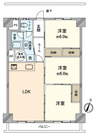 森孝西住宅 1号棟 間取り 森孝西住宅 1号棟 間取り