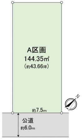 鈴鹿市江島町 A区画 地形図 鈴鹿市江島町 A区画 地形図