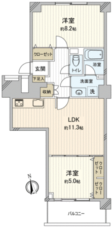 コープ野村四日市 間取り コープ野村四日市 間取り
