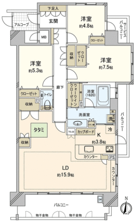リベラマークス錦町 間取り リベラマークス錦町 間取り
