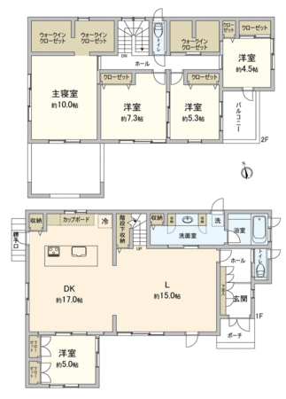 北区楠味鋺2丁目 戸建 間取り 北区楠味鋺2丁目 戸建 間取り