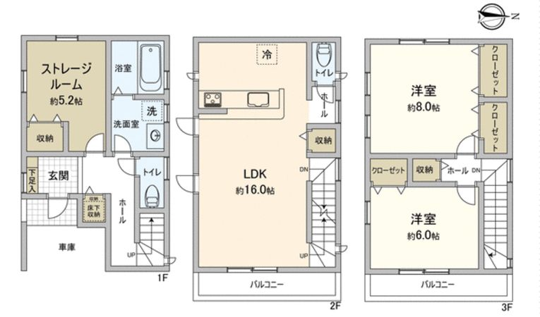 北区杉村1丁目 新築戸建 1号棟 間取り 北区杉村1丁目 新築戸建 1号棟 間取り