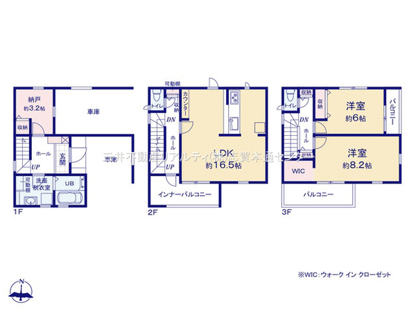 北区成願寺1丁目 新築戸建 間取り 北区成願寺1丁目 新築戸建 間取り