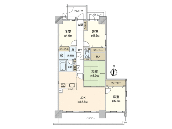 ネオハイツ楠2 間取り ネオハイツ楠2 間取り