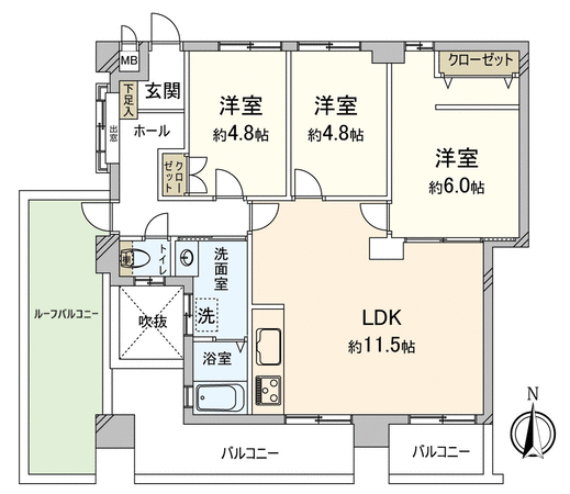 ライオンズマンション惟信町 間取り ライオンズマンション惟信町 間取り