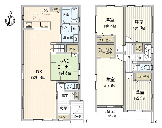 南区堤起町1丁目 新築戸建 間取り 南区堤起町1丁目 新築戸建 間取り