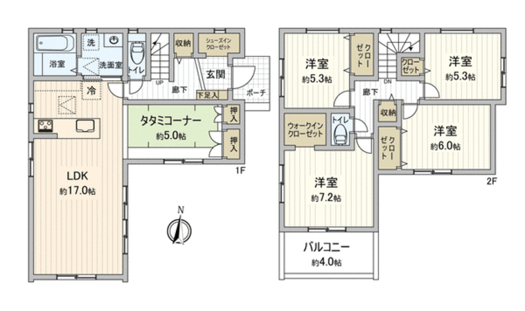 南区堤起町1丁目 新築戸建 間取り 南区堤起町1丁目 新築戸建 間取り
