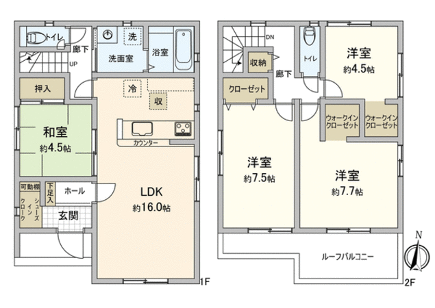 南区七条町2丁目 新築戸建 2号棟 間取り 南区七条町2丁目 新築戸建 2号棟 間取り