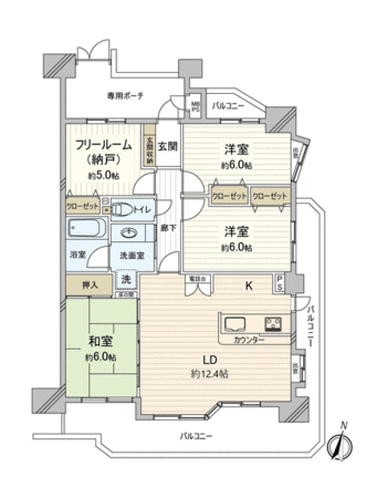 ライオンズマンション鶴舞第5 間取り ライオンズマンション鶴舞第5 間取り