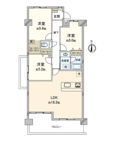 ニュー堀田サンハイツ A棟 間取り ニュー堀田サンハイツ A棟 間取り