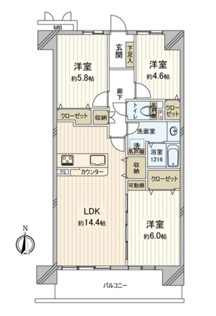 バンベール金山 間取り バンベール金山 間取り
