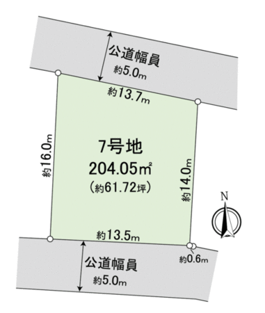 千種区池上町3丁目 7号地 地形図 千種区池上町3丁目 7号地 地形図
