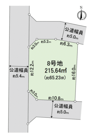 千種区池上町3丁目 8号地 地形図 千種区池上町3丁目 8号地 地形図