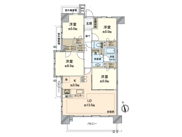 ライオンズ吹上公園 間取り ライオンズ吹上公園 間取り