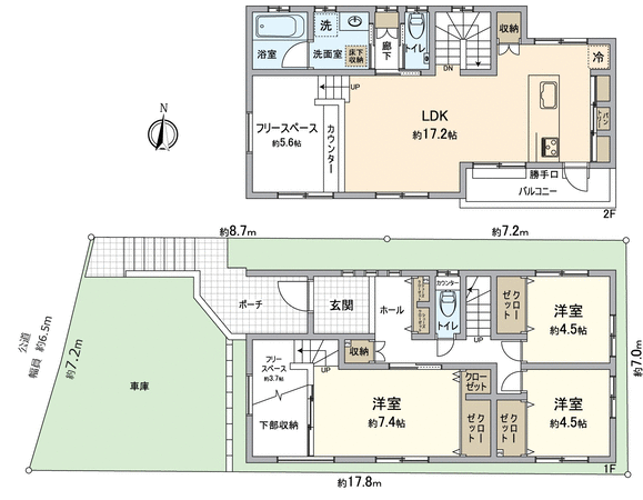 天白区元植田1丁目 間取り 天白区元植田1丁目 間取り