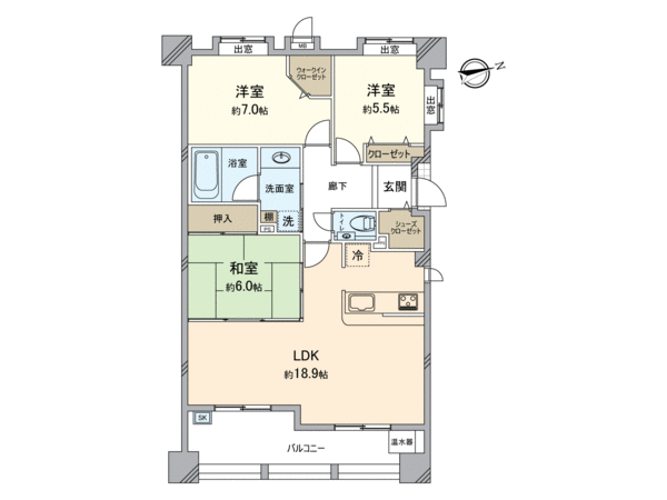 ベンタナヒルズ篠栗 8号館 間取り ベンタナヒルズ篠栗 8号館 間取り