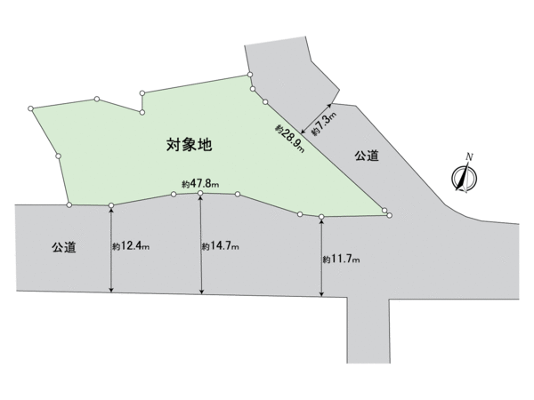 東区香椎駅東3丁目土地 地形図 東区香椎駅東3丁目土地 地形図