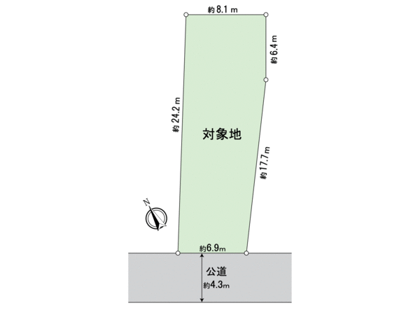 東区箱崎2丁目土地 地形図 東区箱崎2丁目土地 地形図