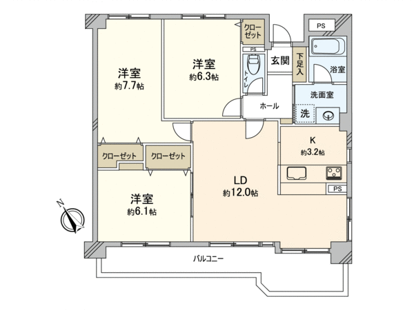 シティハイツ二日市 間取り シティハイツ二日市 間取り