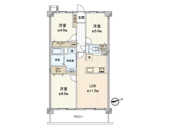 三愛シティライフ二日市 間取り 三愛シティライフ二日市 間取り