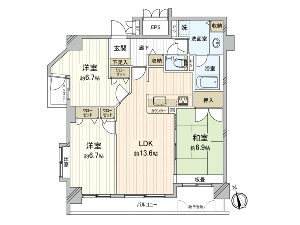 ライオンズマンション二日市駅前 間取り ライオンズマンション二日市駅前 間取り