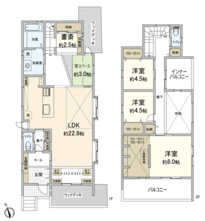 南区南大橋1丁目 戸建 間取り 南区南大橋1丁目 戸建 間取り