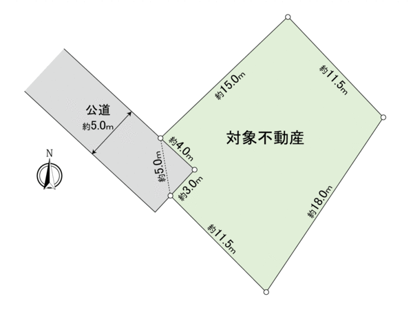 花ヶ浦四丁目 土地 地形図 花ヶ浦四丁目 土地 地形図