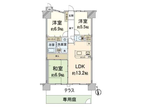 三愛シティライフ波多江駅 間取り 三愛シティライフ波多江駅 間取り