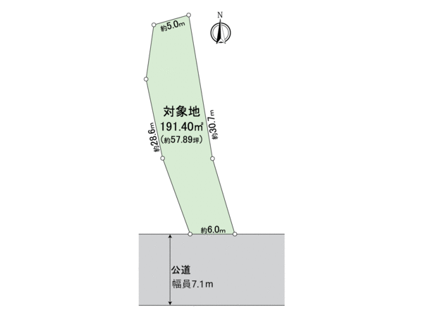 七隈1丁目 土地 地形図 七隈1丁目 土地 地形図