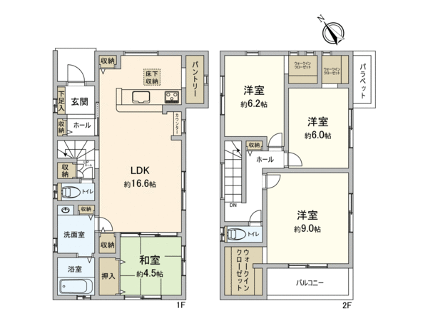 野多目五丁目新築戸建 間取り 野多目五丁目新築戸建 間取り