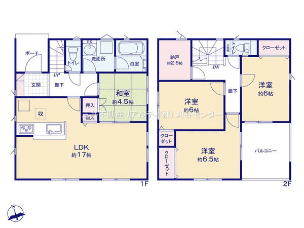 刈谷市井ケ谷町上ノ郷 2号棟 間取り 刈谷市井ケ谷町上ノ郷 2号棟 間取り