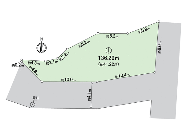 大府市長草町田ノ神 1区画 地形図 大府市長草町田ノ神 1区画 地形図