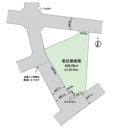 知立市上重原町小針 土地 地形図 知立市上重原町小針 土地 地形図
