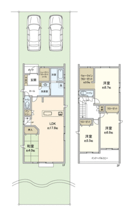 知立市谷田町本林1丁目 2号棟 間取り 知立市谷田町本林1丁目 2号棟 間取り