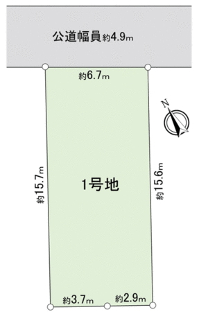 安城市東別所町戌新畑 1号地 地形図 安城市東別所町戌新畑 1号地 地形図