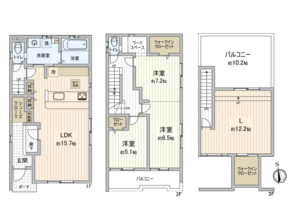 安城市安城町天草 新築戸建 C号棟 間取り 安城市安城町天草 新築戸建 C号棟 間取り