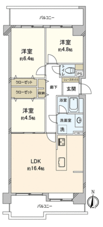 コープ野村新安城 A棟 間取り コープ野村新安城 A棟 間取り