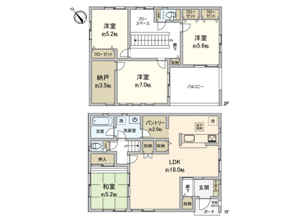 安城市安城町八左 新築戸建 1号棟 間取り 安城市安城町八左 新築戸建 1号棟 間取り
