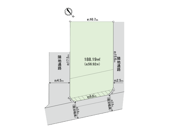 安城市赤松町北新屋敷 土地 地形図 安城市赤松町北新屋敷 土地 地形図
