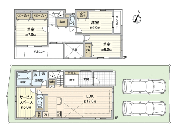 知立市昭和5丁目 新築戸建 B号棟 間取り 知立市昭和5丁目 新築戸建 B号棟 間取り
