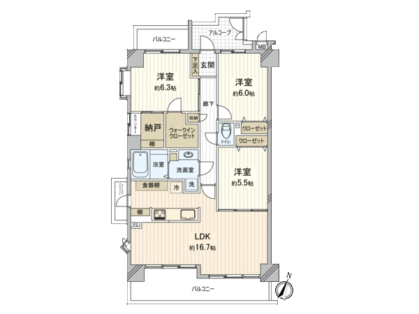 ガーデンヒルズ今池弐番館 間取り ガーデンヒルズ今池弐番館 間取り